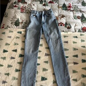 Agolde Sky Blue Skinny Jeans for Women